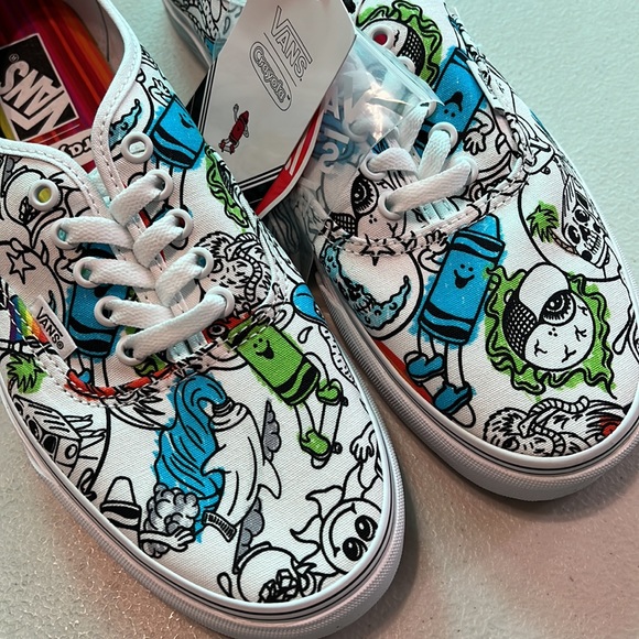 *VANS x CRAYOLA | Authentic DIY Sketch Your Way Skate Shoe - White - Picture 4 of 9